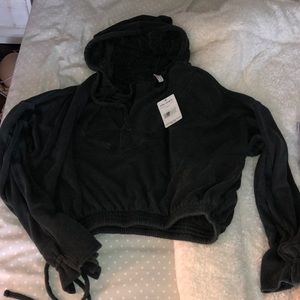 Free People Cropped sweatshirt.